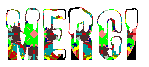 Gif animé merci multicolore